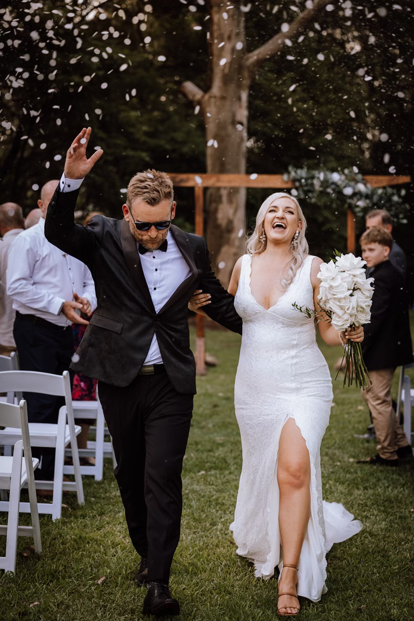 Intimate wedding ceremony